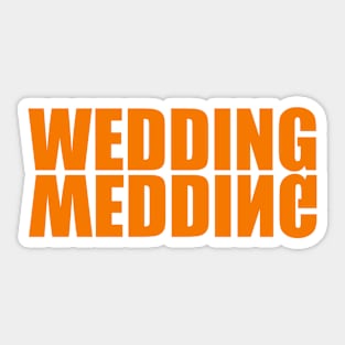 Orange wedding centerpieces (Wedding centerpiece) Sticker